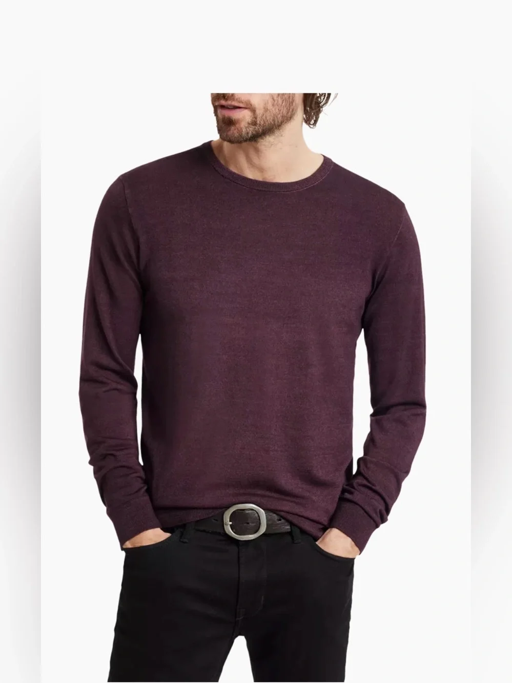 ($228) Chase Long Sleeve Crew Neck Shirt/Sweater